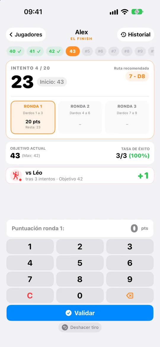 Desafío Finish en curso con el checkout recomendado